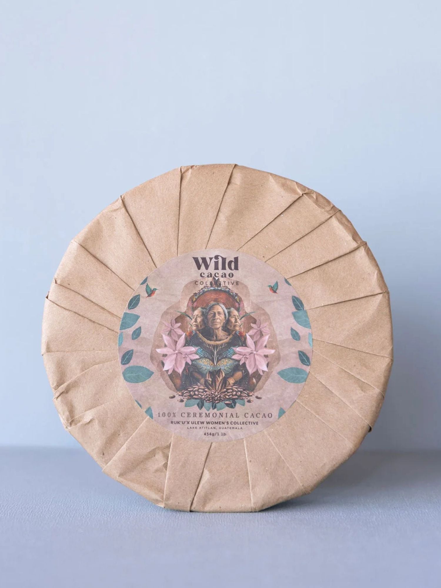 100% Ceremonial Cacao Block Ruk'u'x Ulew 454 gr
