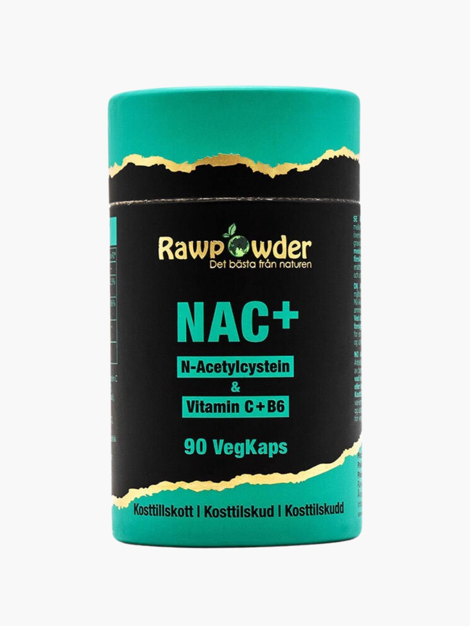 NAC+ 90 kapslar Rawpowder