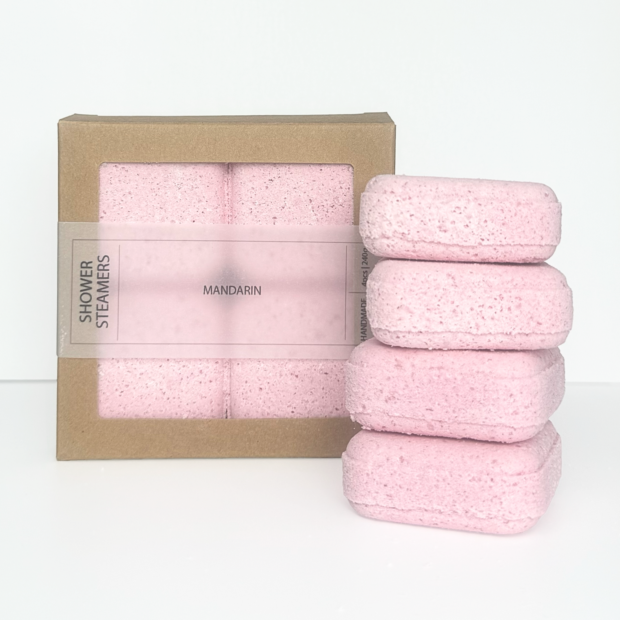 Natural Shower Steamers Gift Pack Mandarin & Sherbet