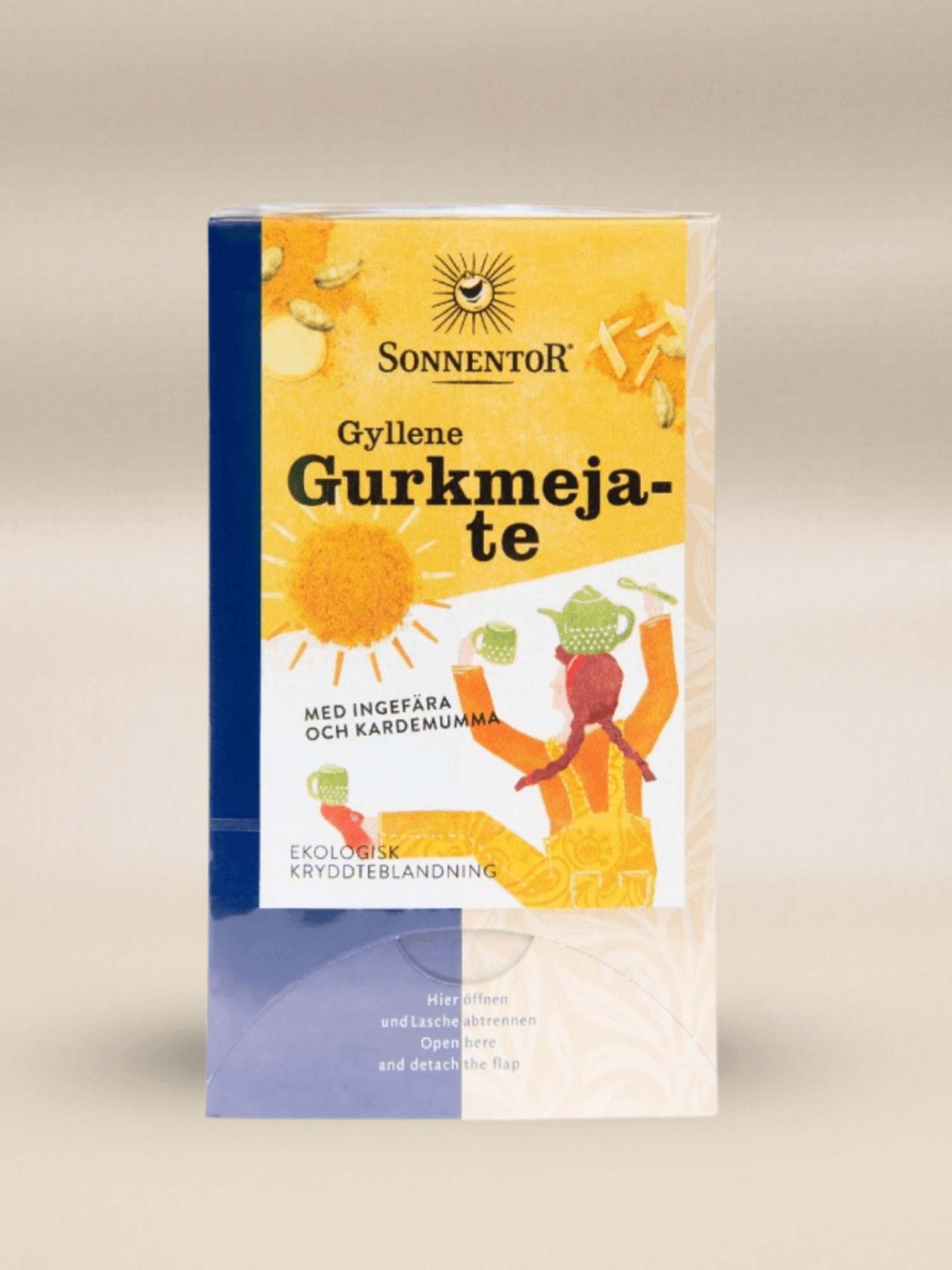 Sonnentor Gyllene Gurkmeja Tepåsar