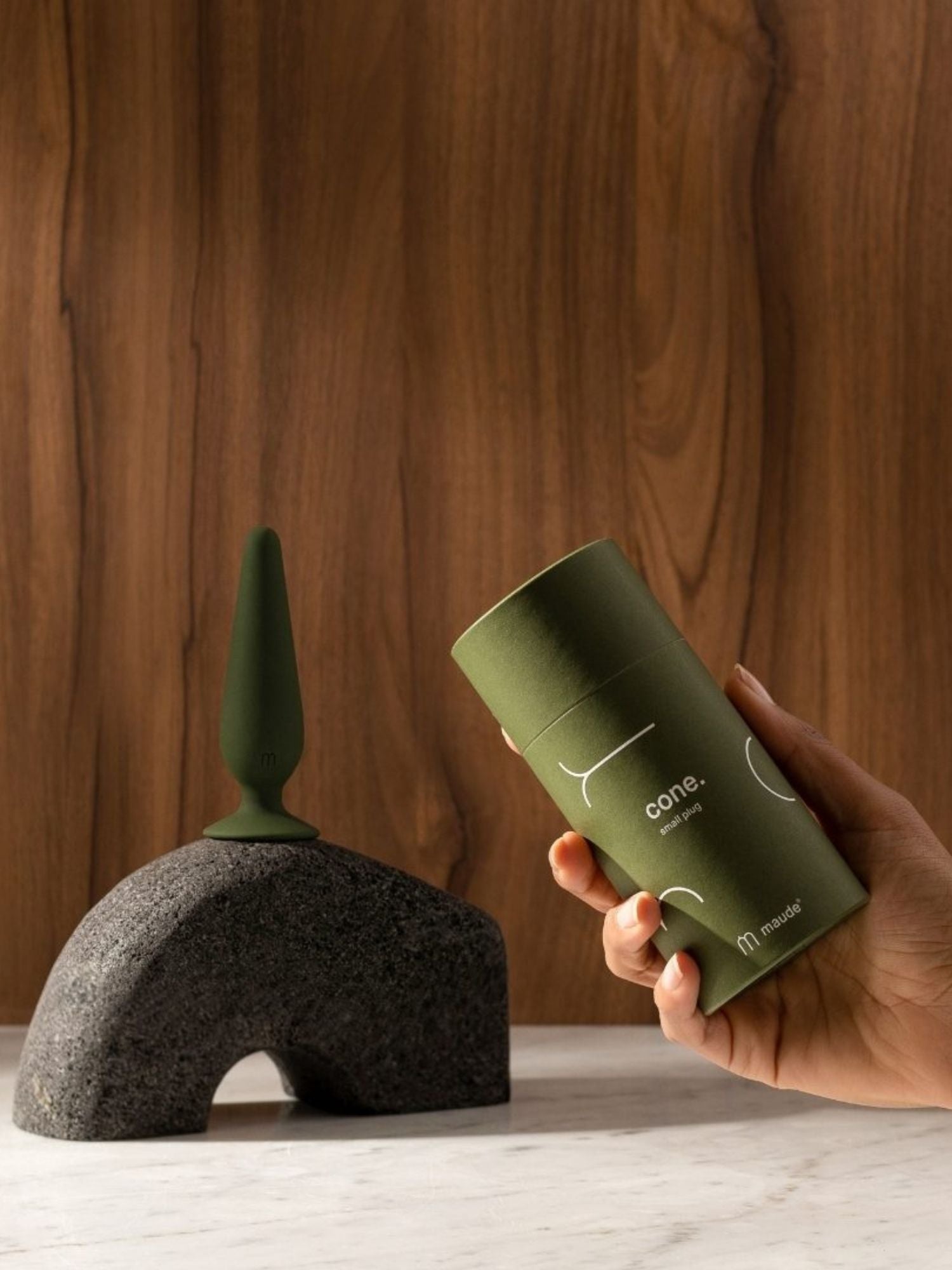 Maude Cone Small Plug Green
