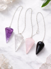 Fasettslipad Pendel Ametist