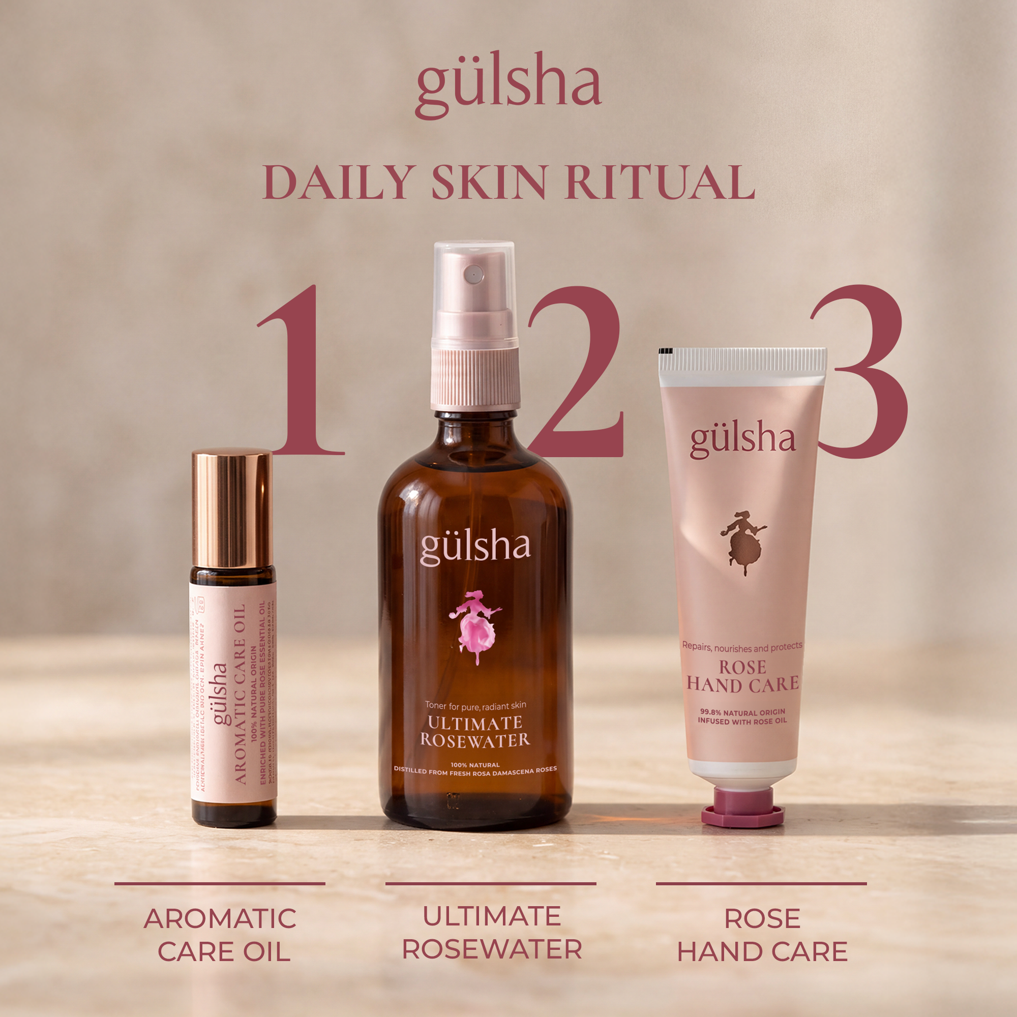 Gülsha Aromatic Care Oil 10 ml – Roll On Rose Perfume