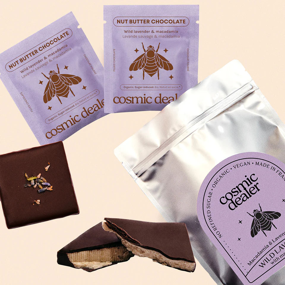 4 x Wild Lavender & Macadamia Nut Butter Chocolate 20g