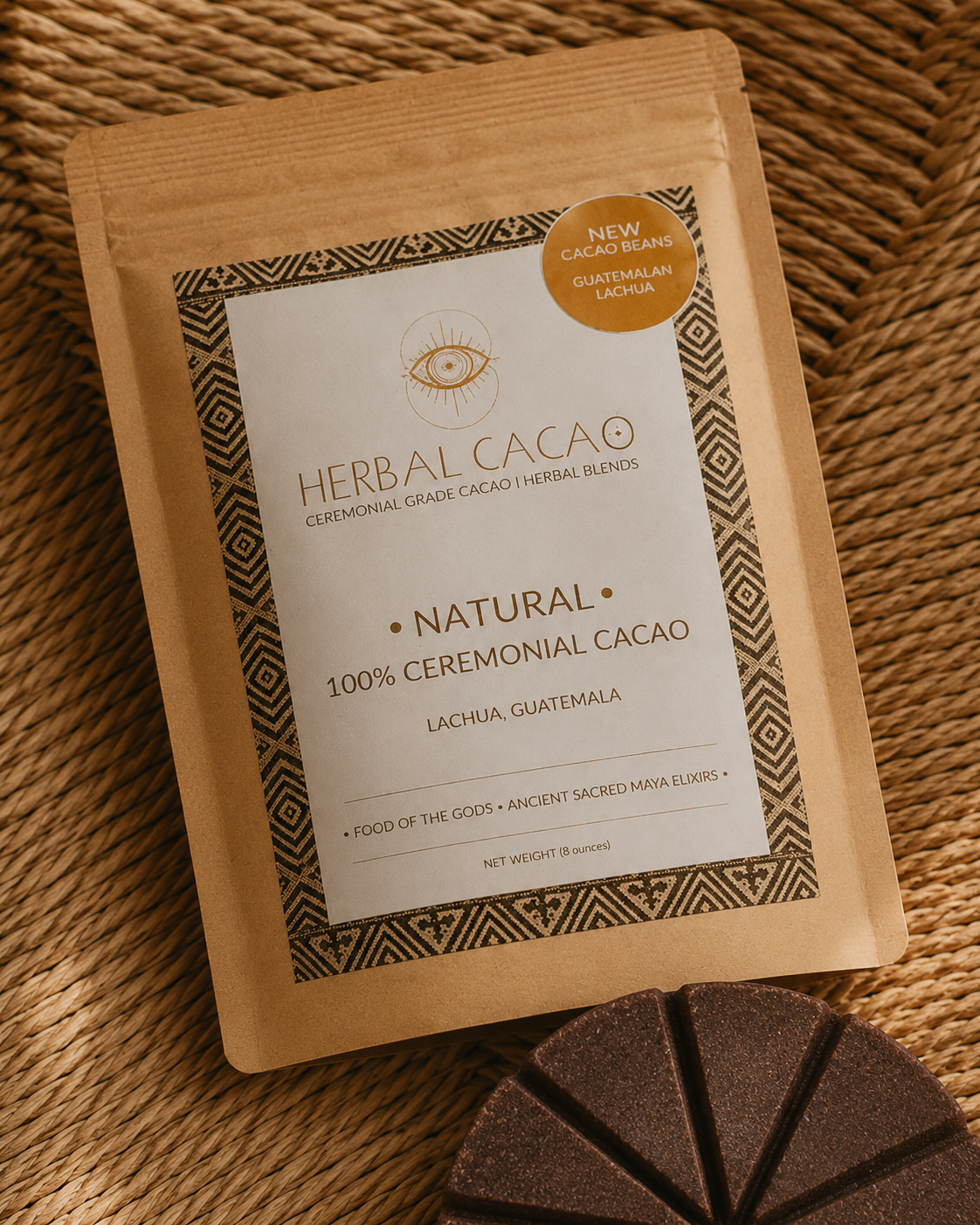 100% Ceremoniell Cacao Block Lachua 100g - GUATEMALA