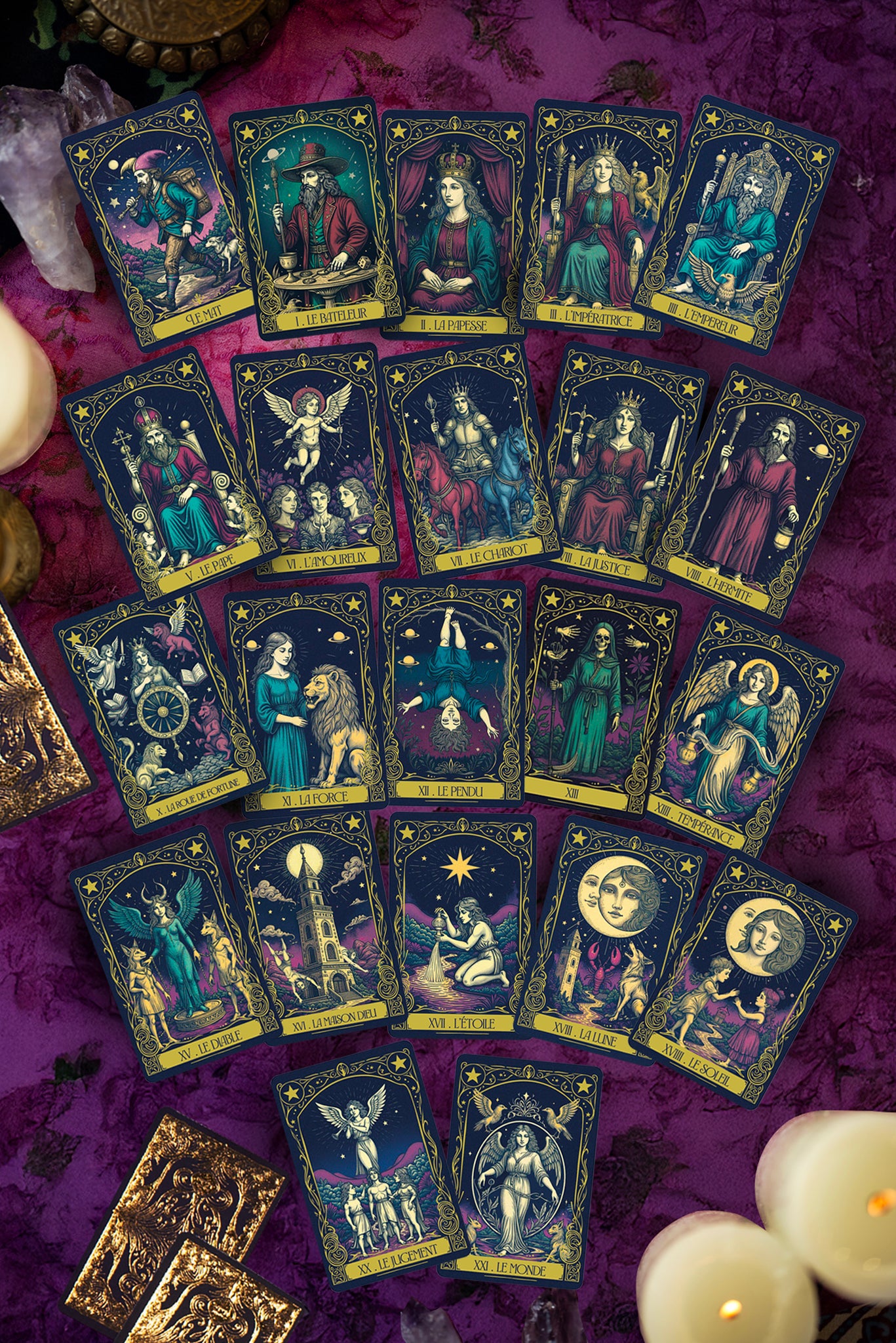 Tarot Marsella Mysk & Frankincense rökelse Sagrada Madre