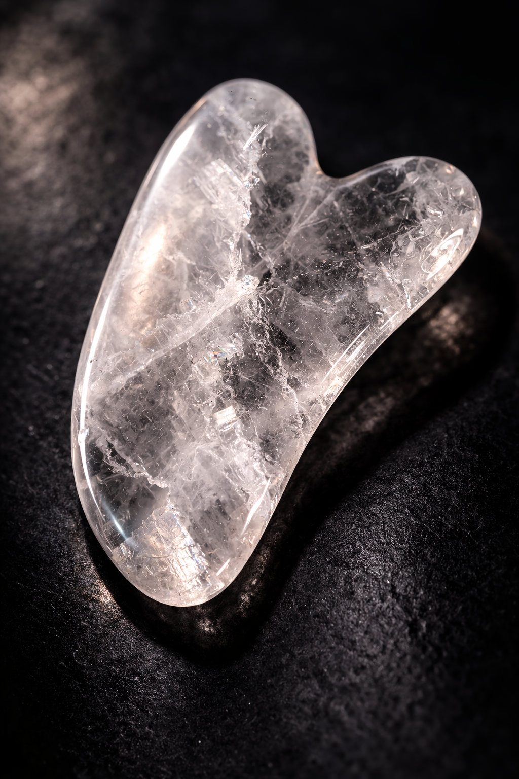 Bergkristall Gua Sha Massage Stone