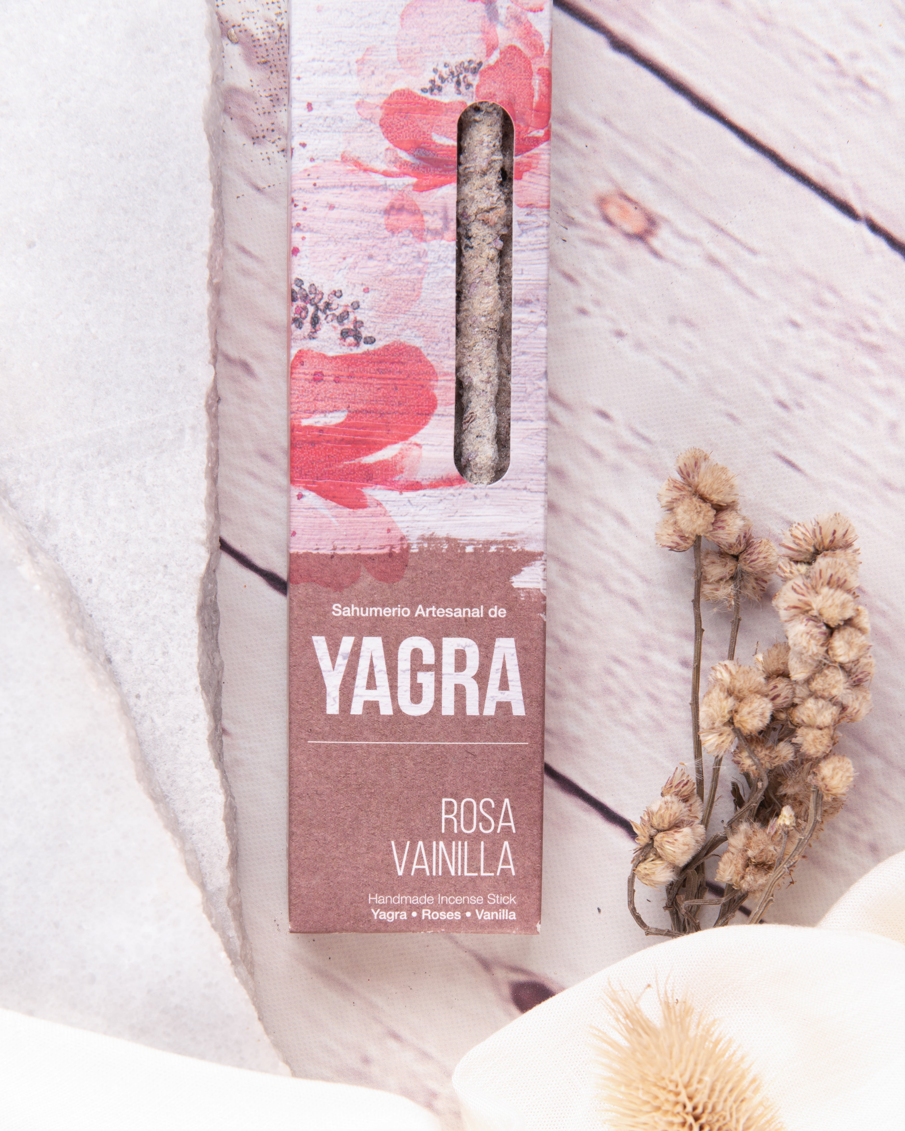 Yagra, Rose &amp; Vanilla incense Sagrada Madre