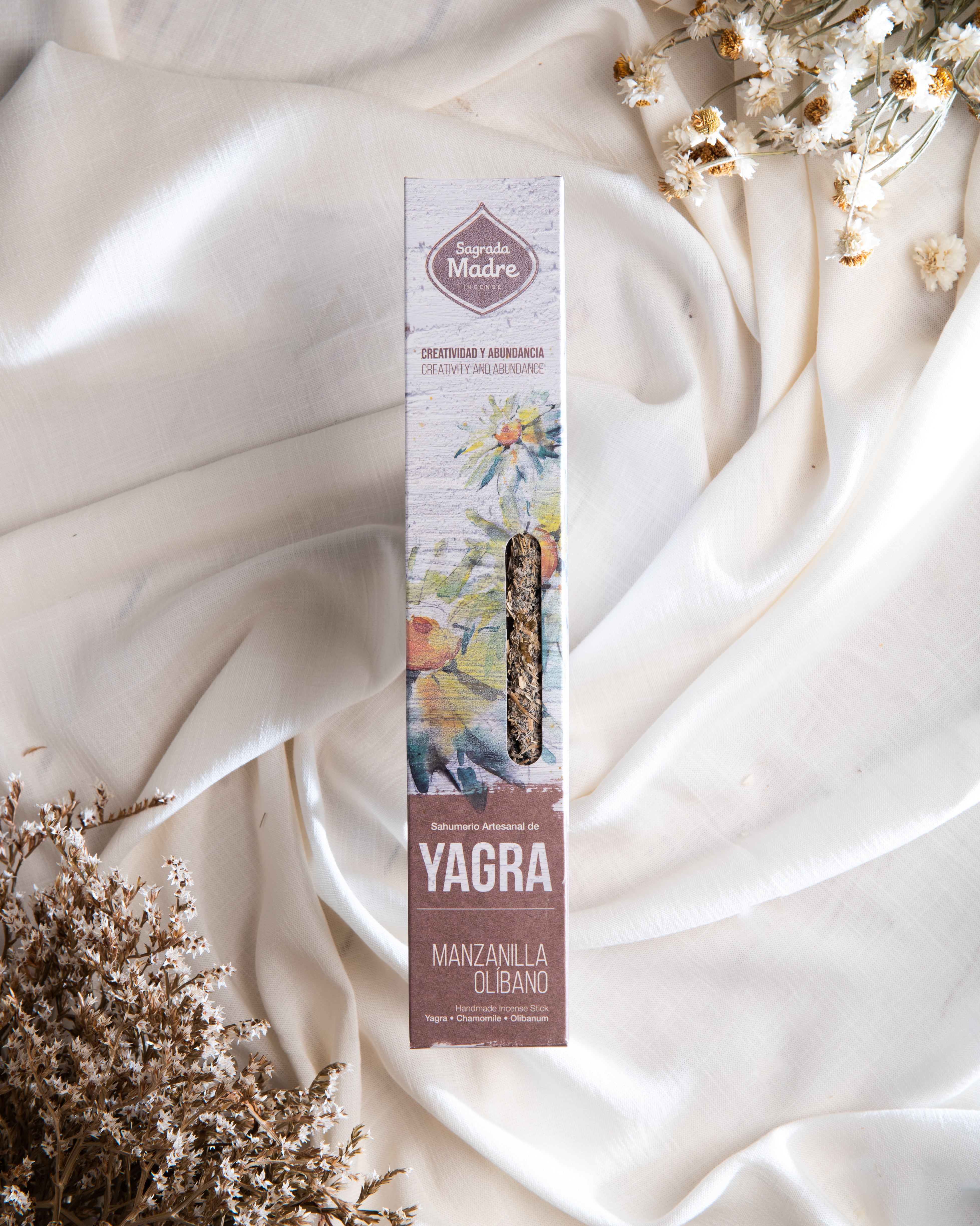 Yagra, Chamomile &amp; Frankincense Incense Sagrada Madre