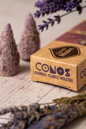 Lavender &amp; Violet incense cones Sagrada Madre