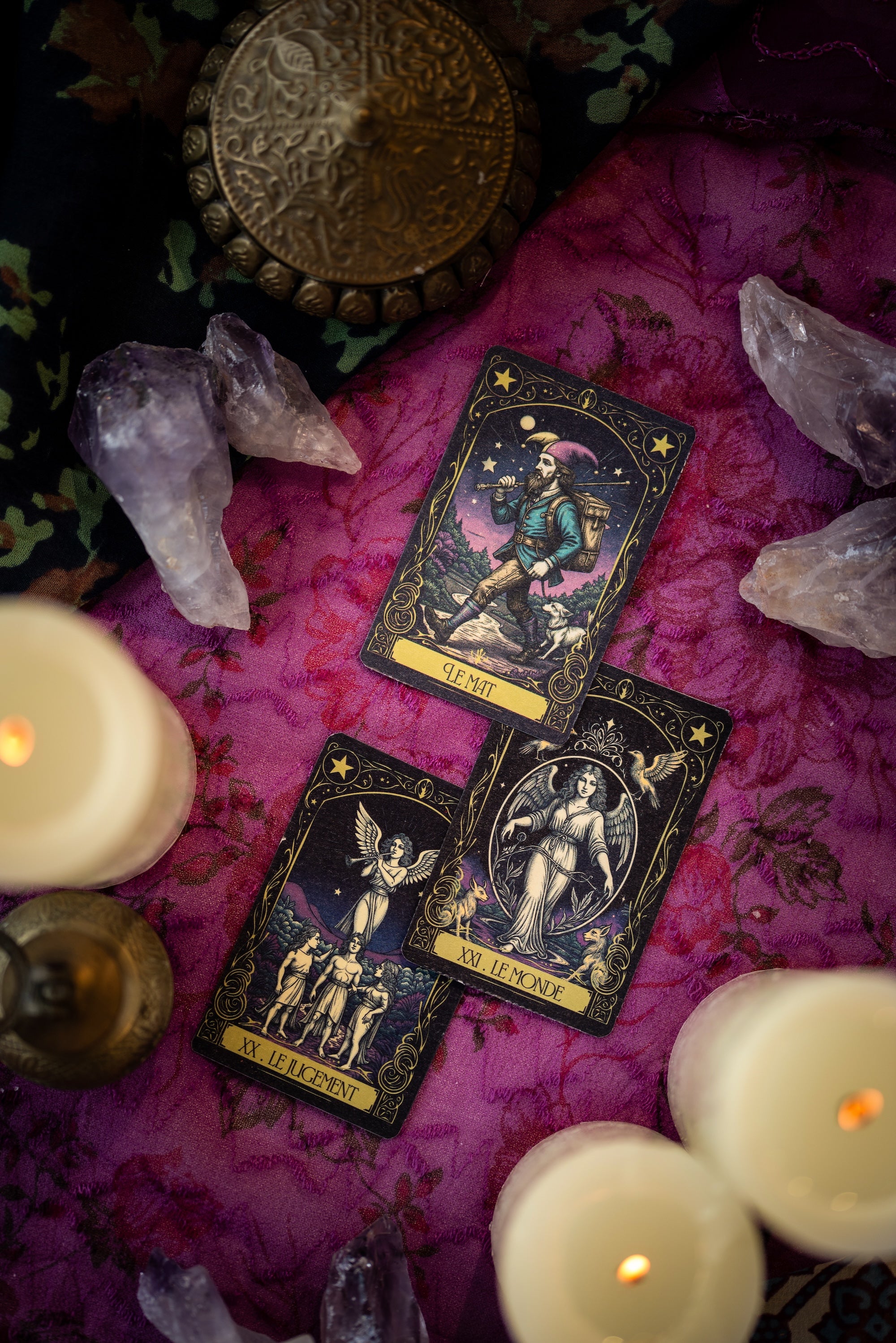 Tarot Marsella Nag Champa & Frankincense rökelse Sagrada Madre