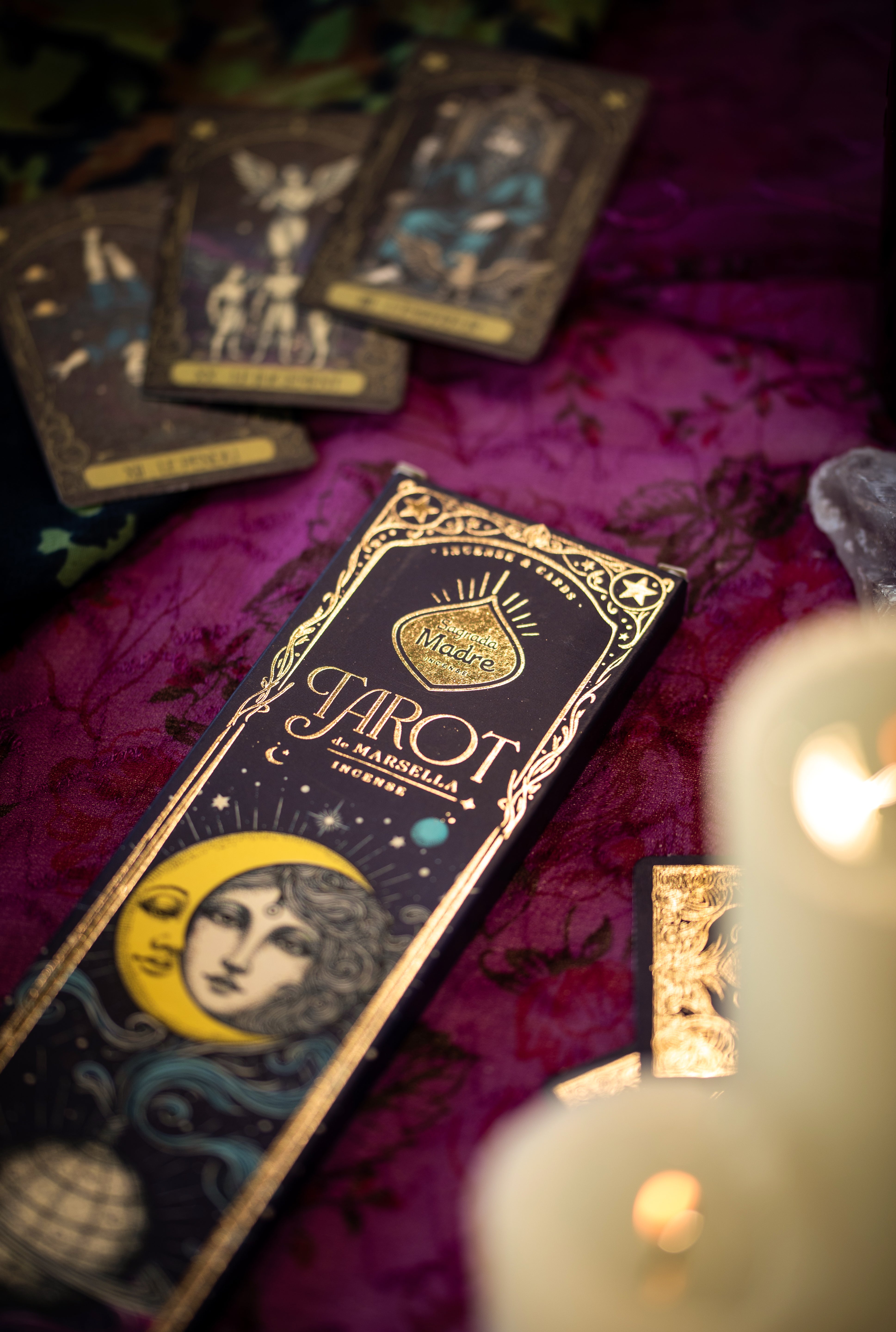 Tarot Marsella Nag Champa & Frankincense rökelse Sagrada Madre