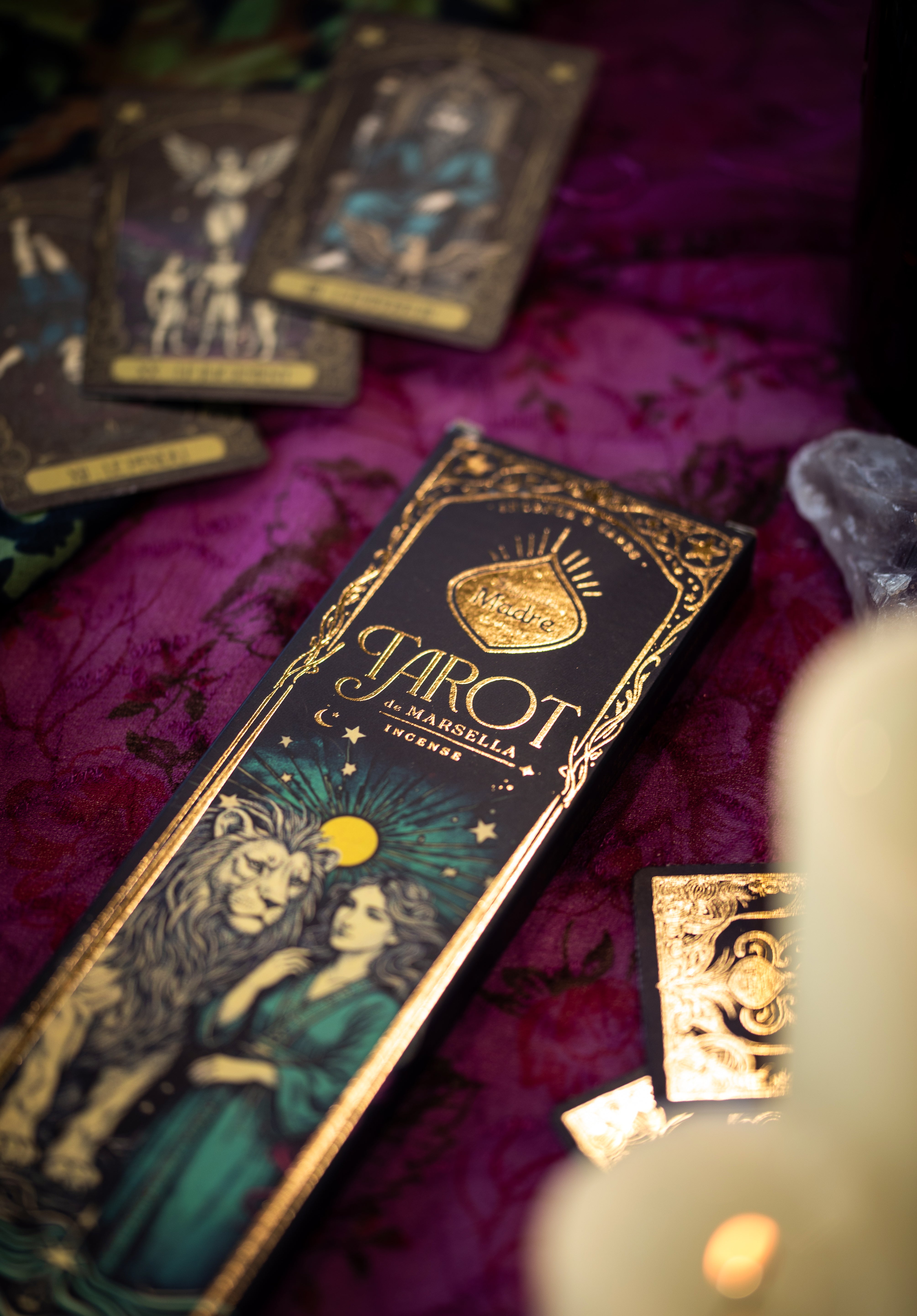 Tarot Marsella Vanilj & Frankincense rökelse Sagrada Madre