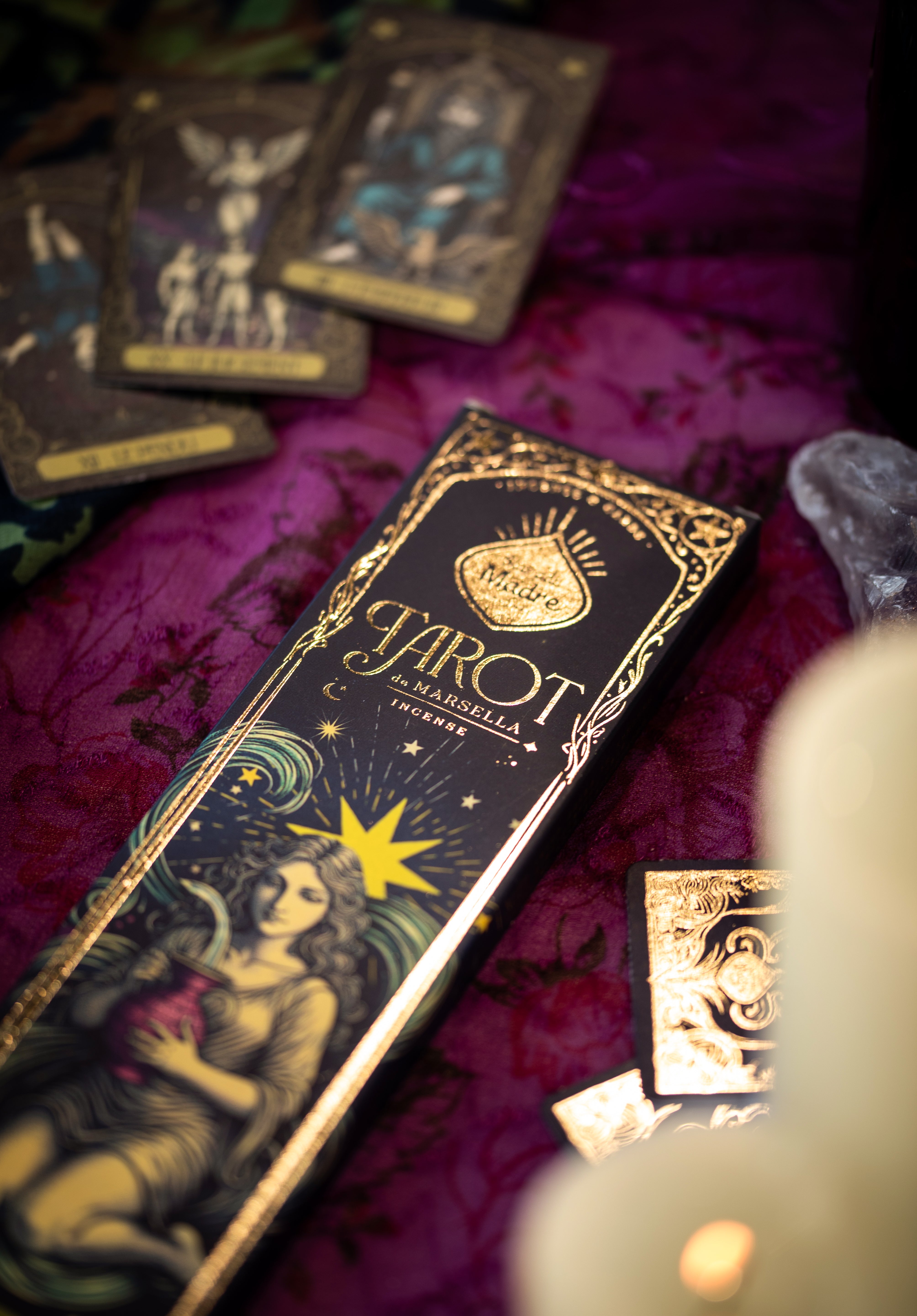 Tarot Marsella Mysk & Frankincense rökelse Sagrada Madre