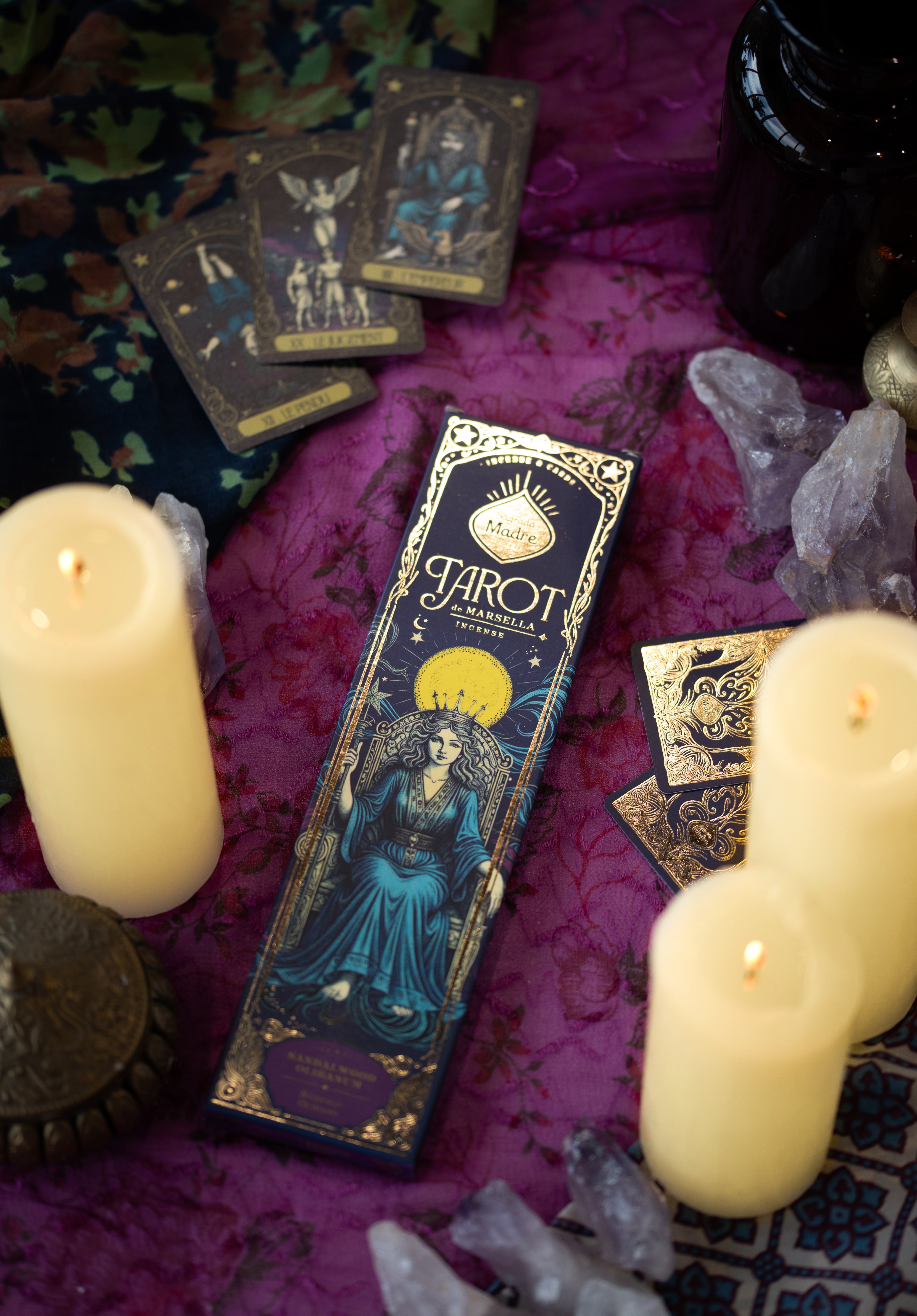 Tarot Marsella Sandelträ & Frankincense rökelse Sagrada Madre