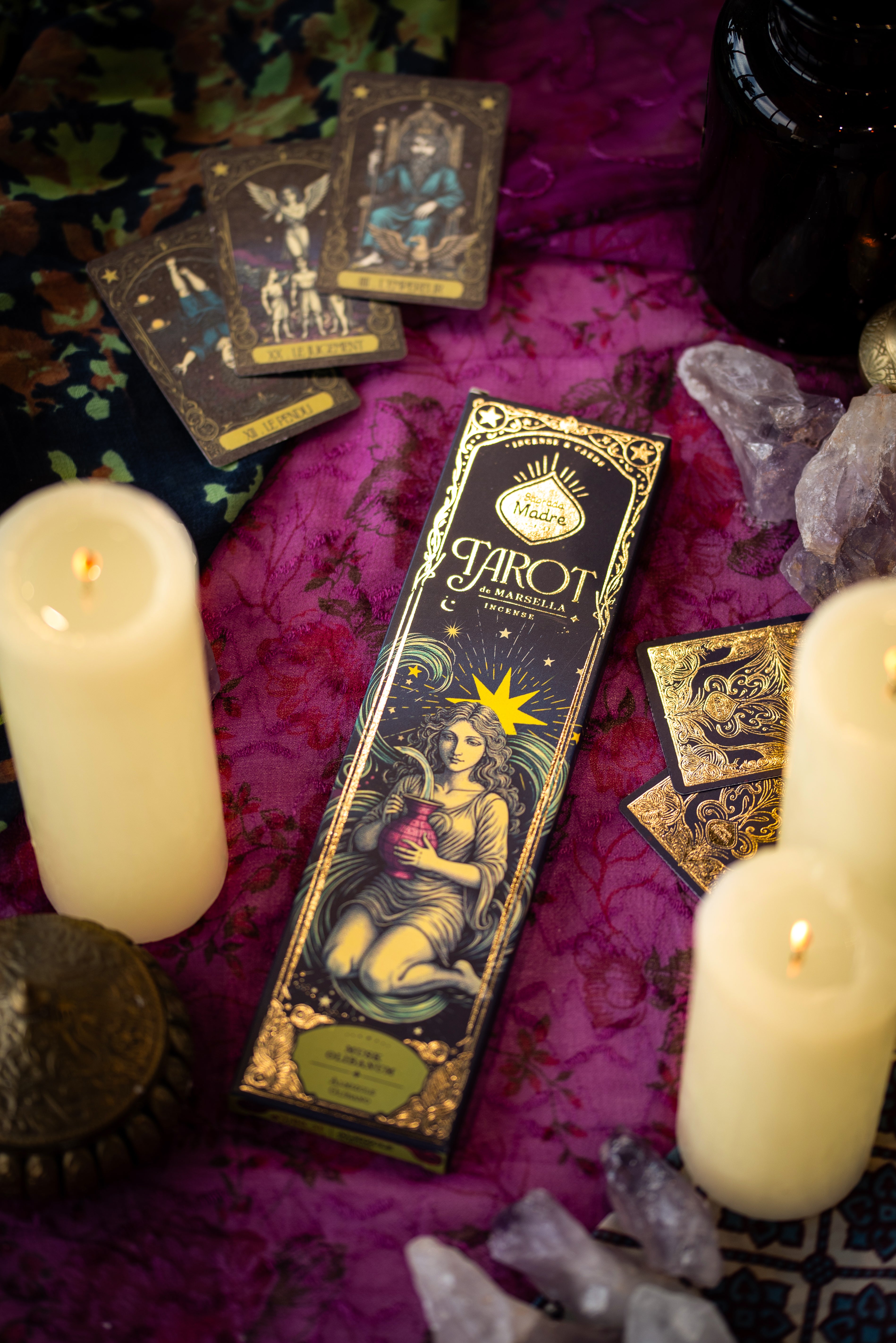 Tarot Marsella Mysk & Frankincense rökelse Sagrada Madre