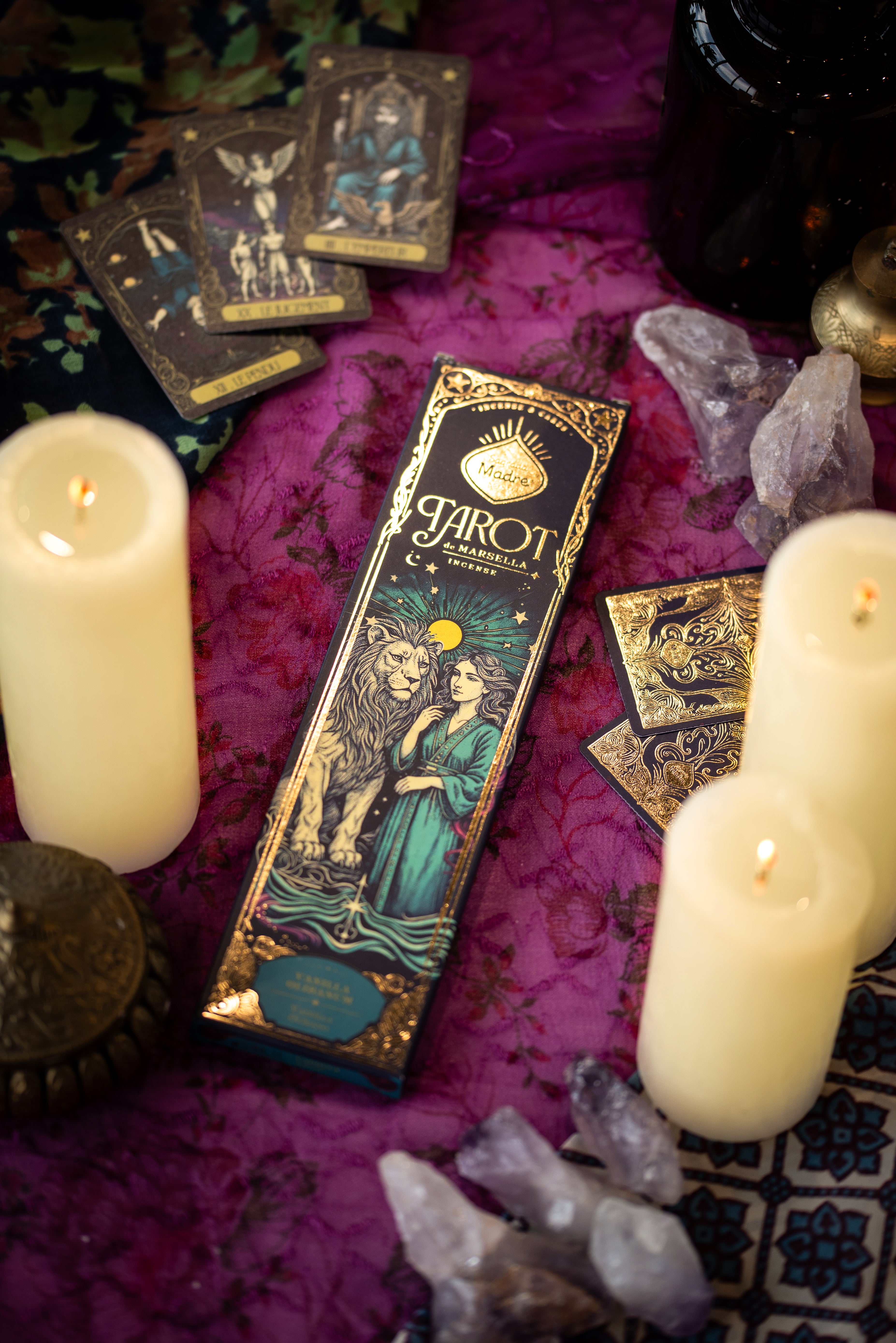 Tarot Marsella Vanilj & Frankincense rökelse Sagrada Madre