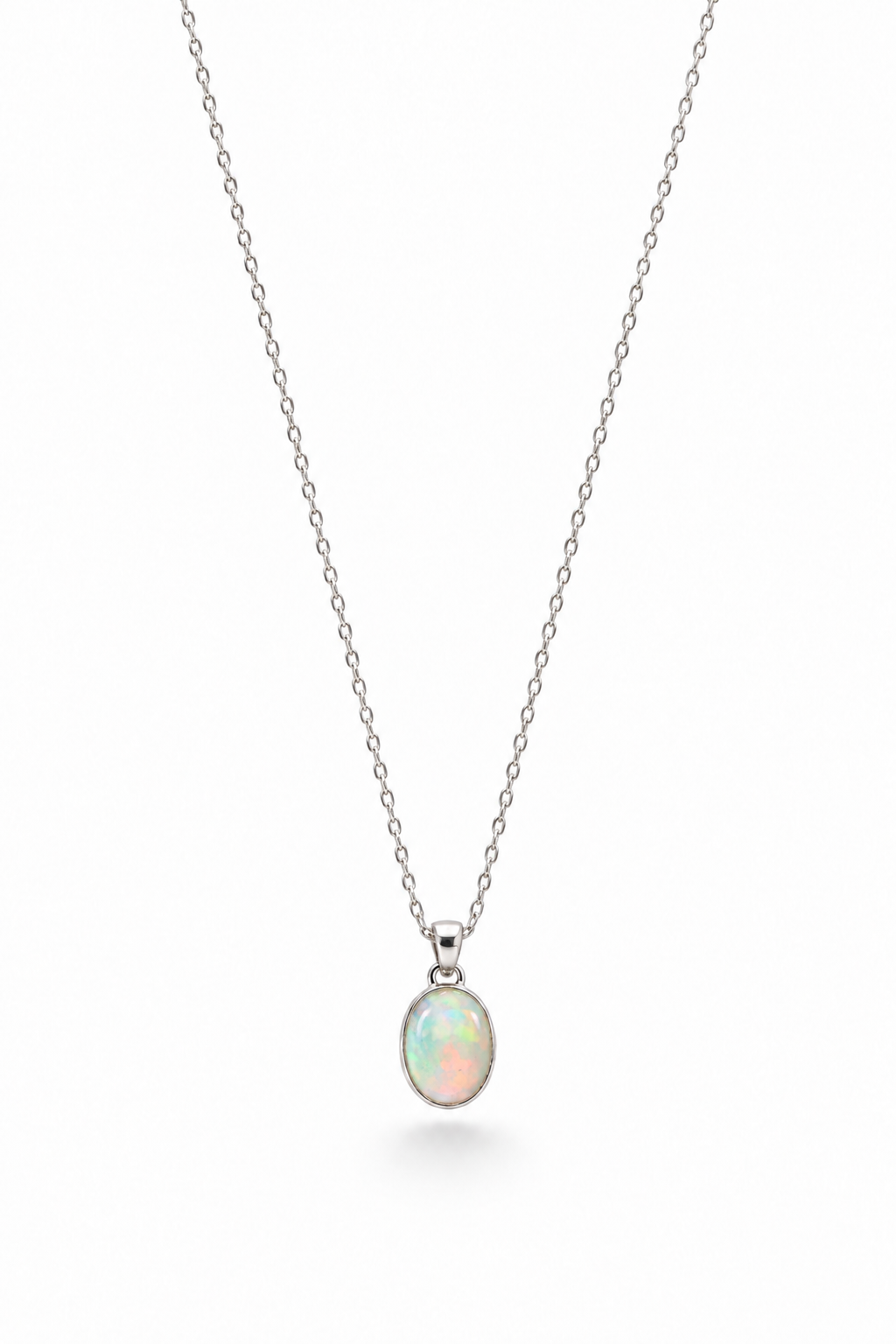 Bohemian Opal Pendant 925 Sterling Silver
