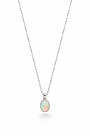 Bohemian Opal Pendant 925 Sterling Silver