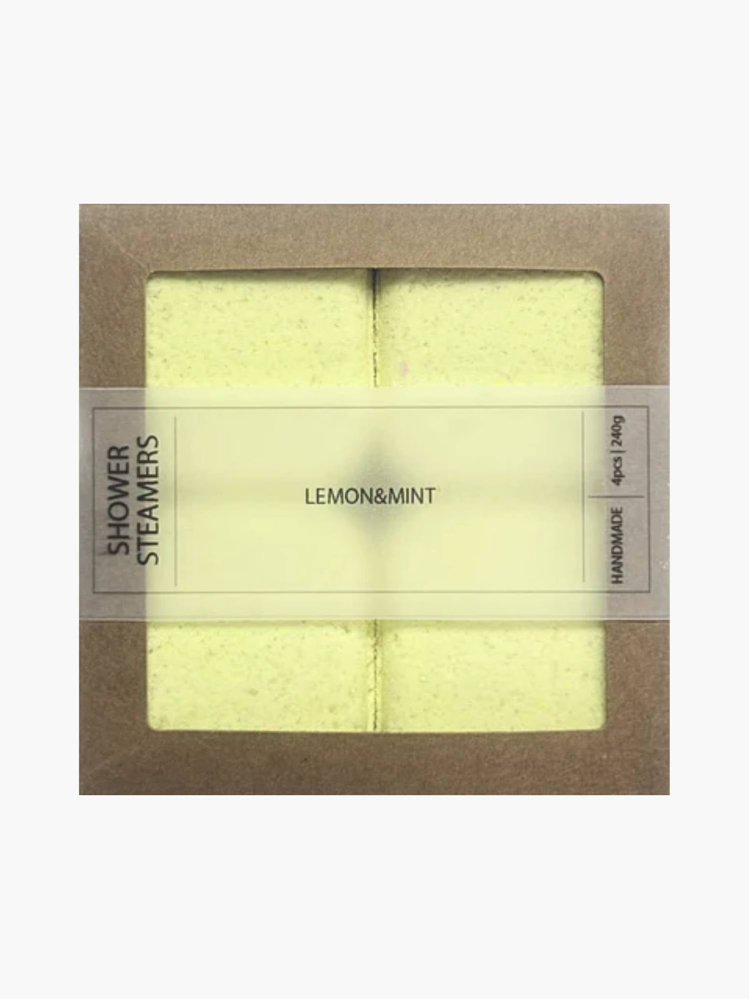Natural Shower Steamers Gift Pack Lemon & Mint