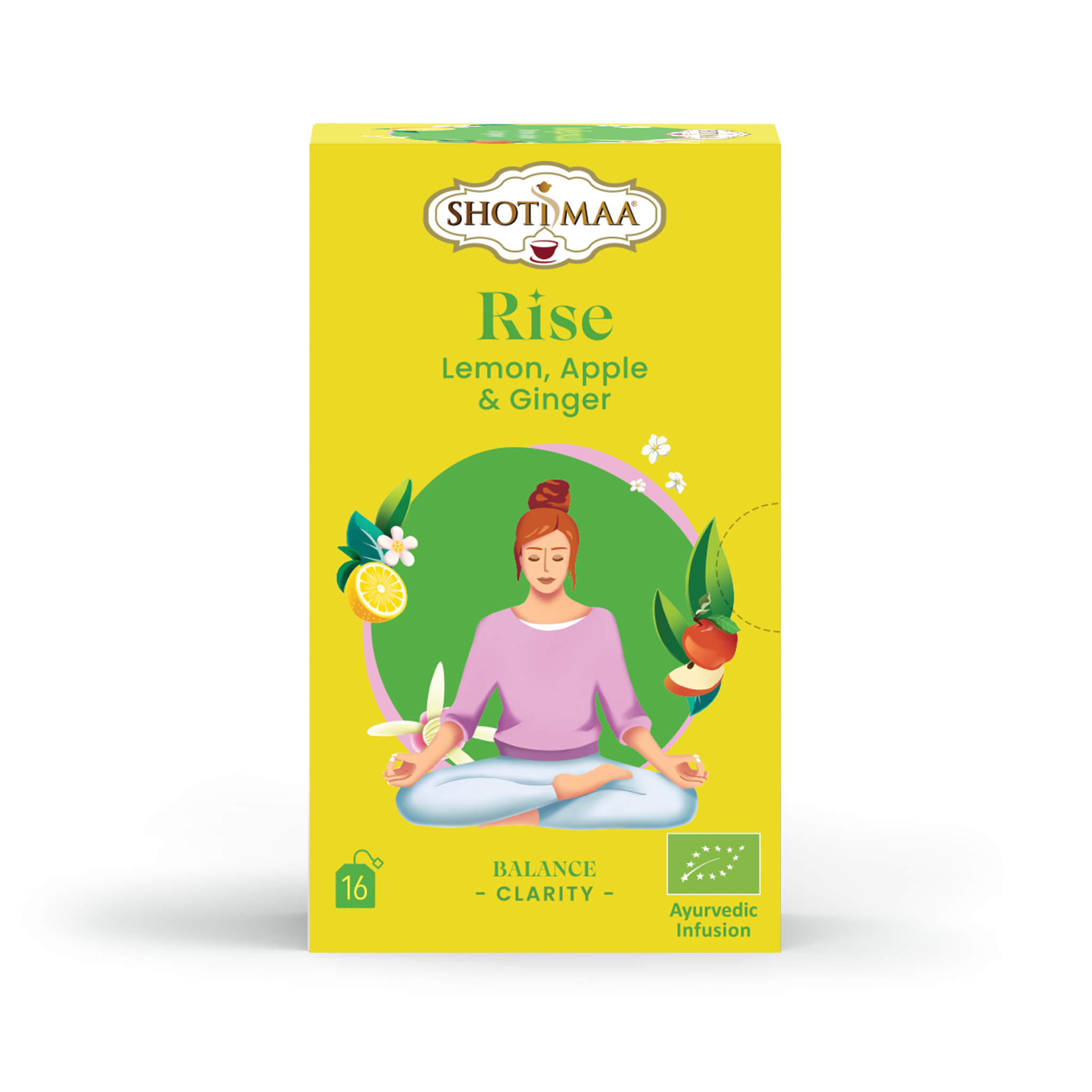 Rise - Lemon, Apple & Ginger Organic Herbal Tea Shotimaa