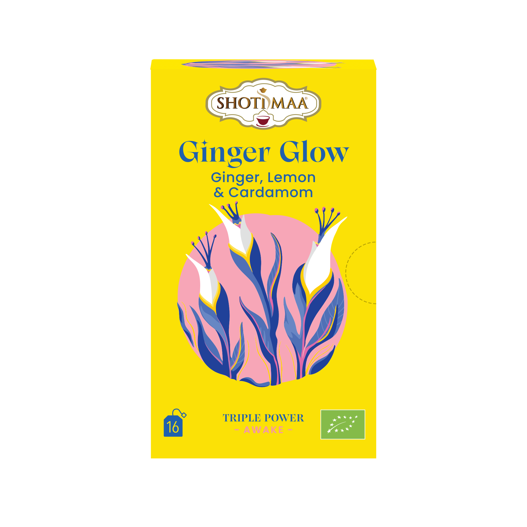 Ginger Glow - Organic Ginger, Lemon & Cardamom Herbal Tea Shotimaa