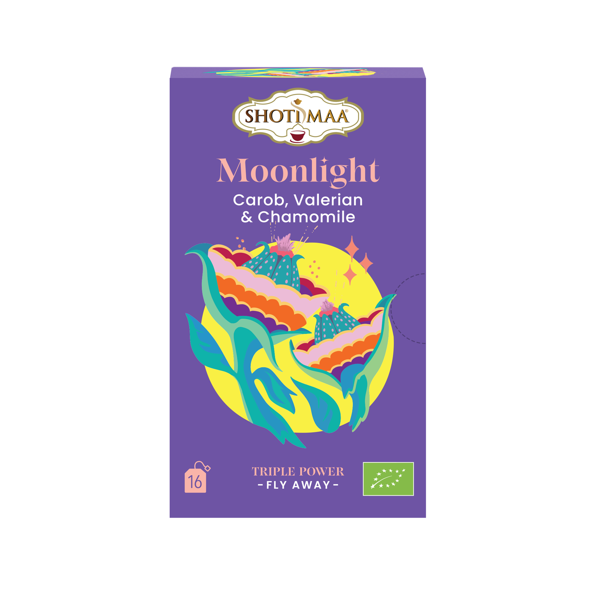 Moonlight - Organic Carob, Valerian & Chamomile Herbal Tea Shotimaa