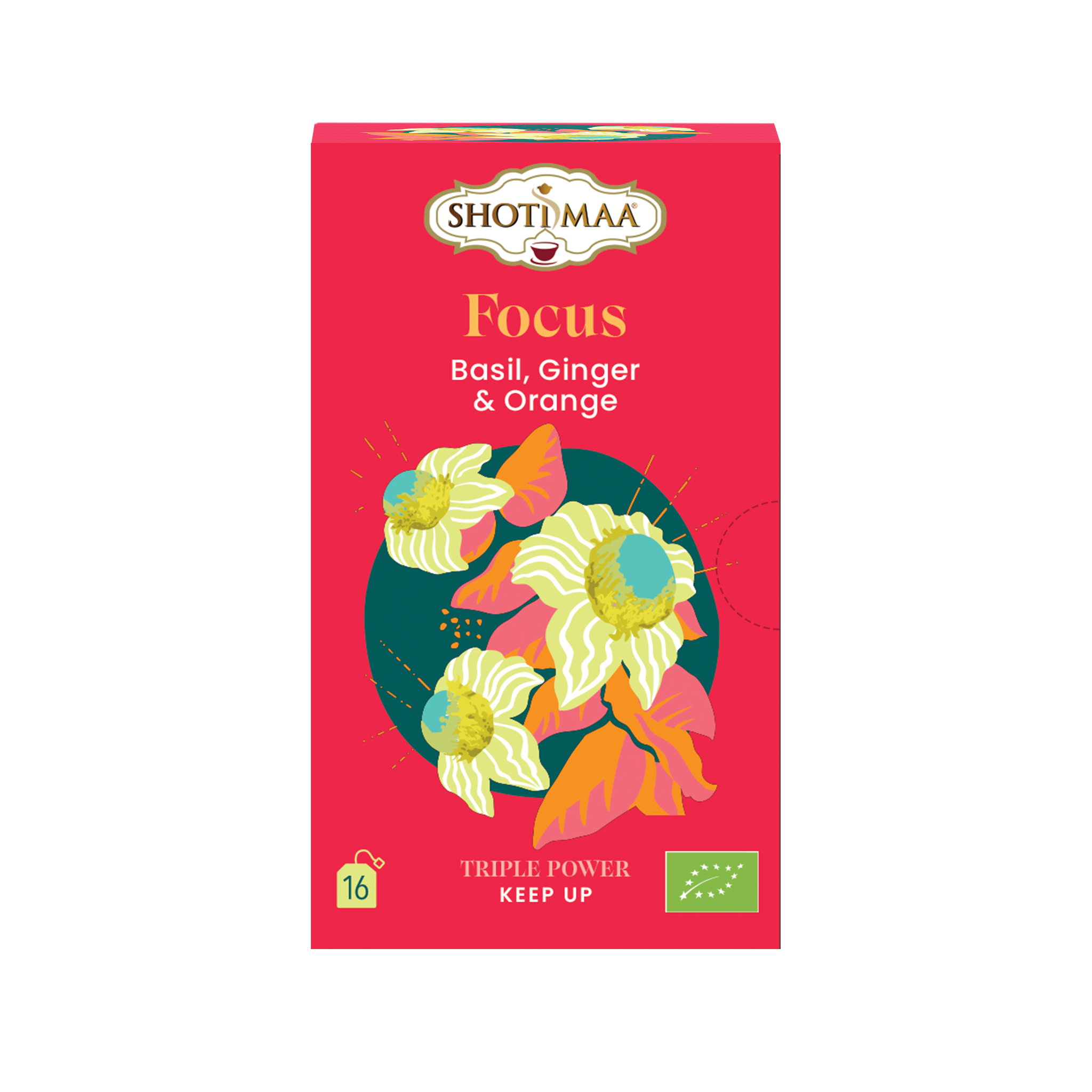 Focus - Organic Basil Ginger & Orange Herbal Tea Shotimaa