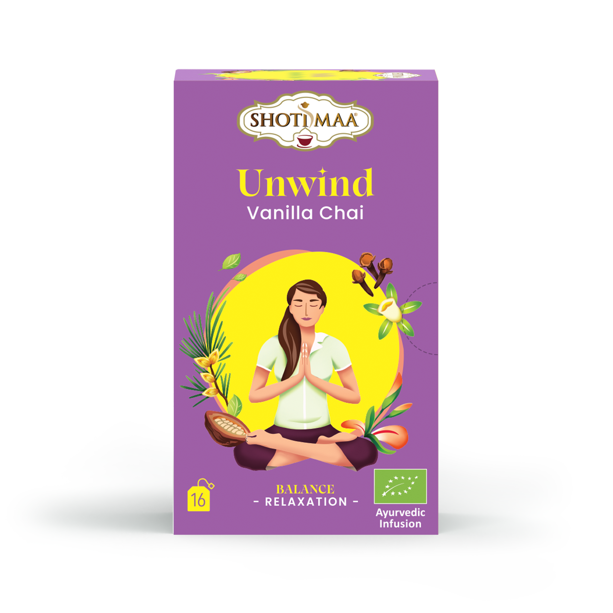 Unwind - Vanilla Chai Organic Herbal Tea Shotimaa