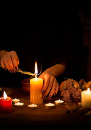 Blockljus Aura Candles Ivory x 4