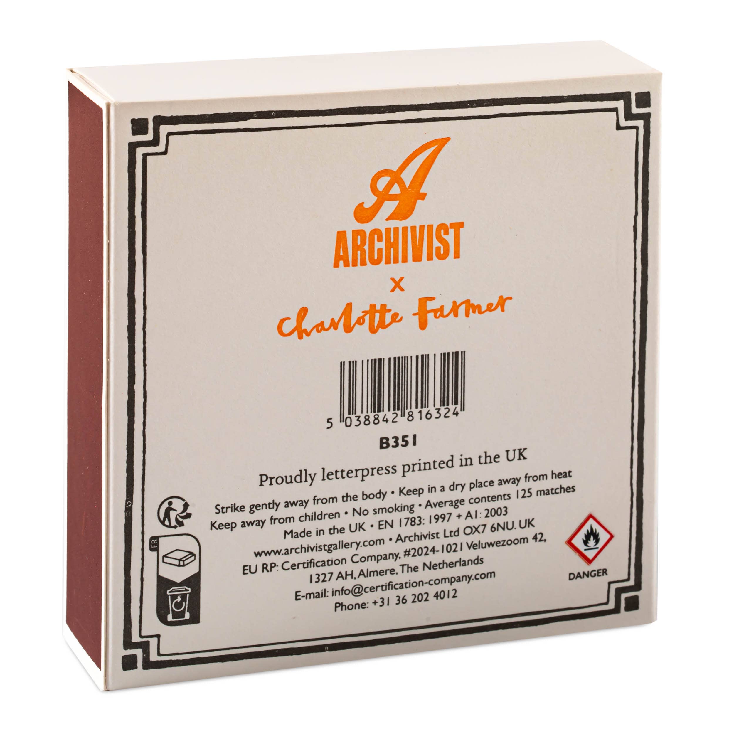 Archivist Spooky Matches Tändsticksask