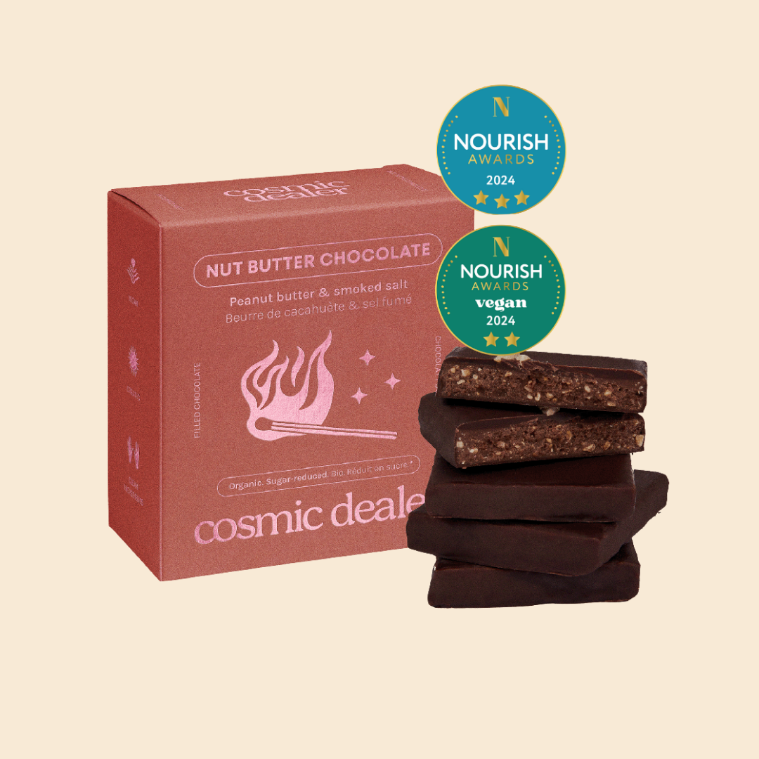 4 x Jordnötssmör & Rökt Salt Nut Butter Box Chocolate 20g
