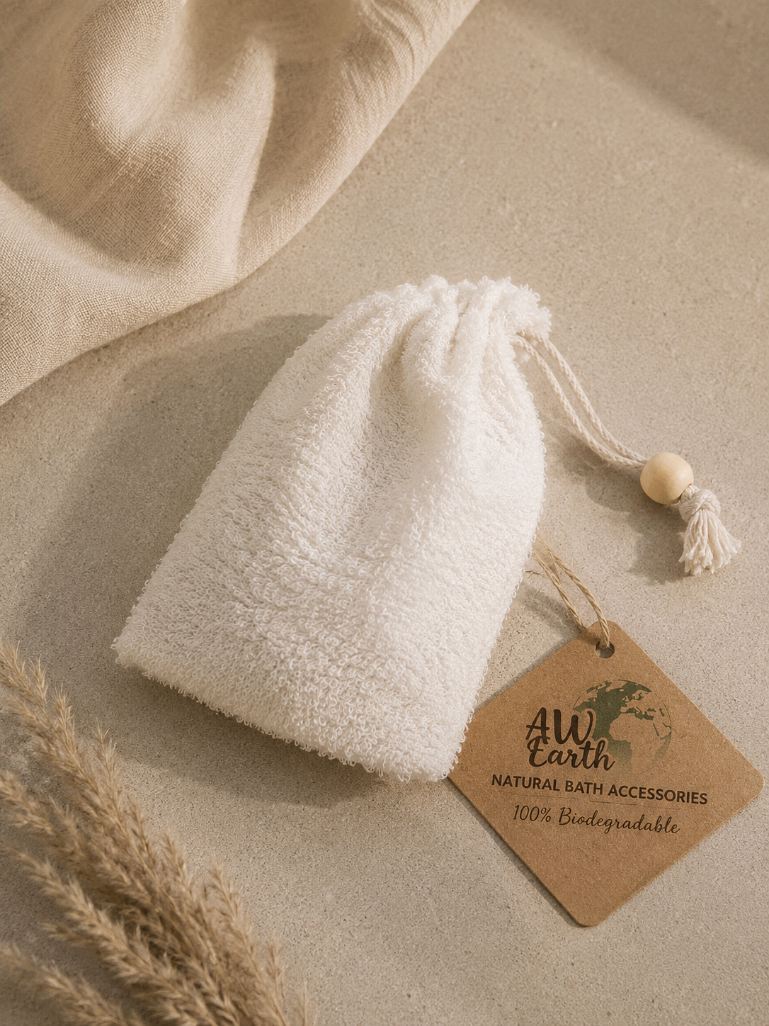 Bambu Tvålpåse – Naturlig Exfoliering