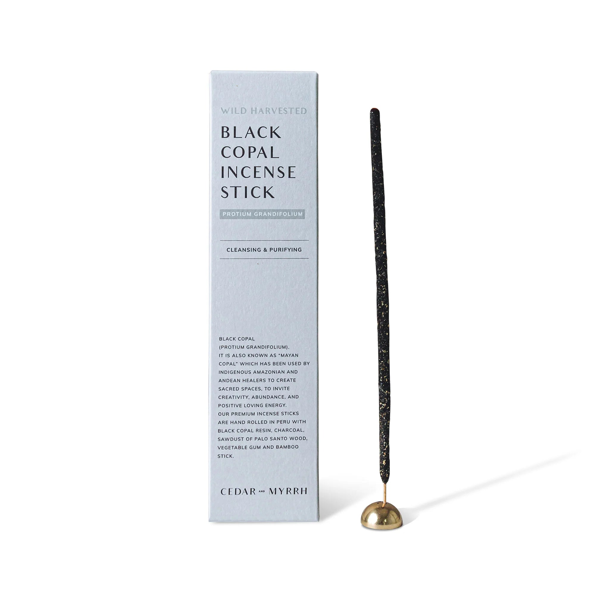 Black Copal Incense Sticks Cedar &amp; Myrrh