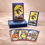 Blue Foil Tarot Card Set Mandala