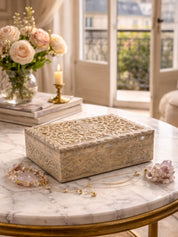 Soapstone Tarot & Jewellery Box Lotus