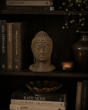 Tranquility Buddha Head Grey