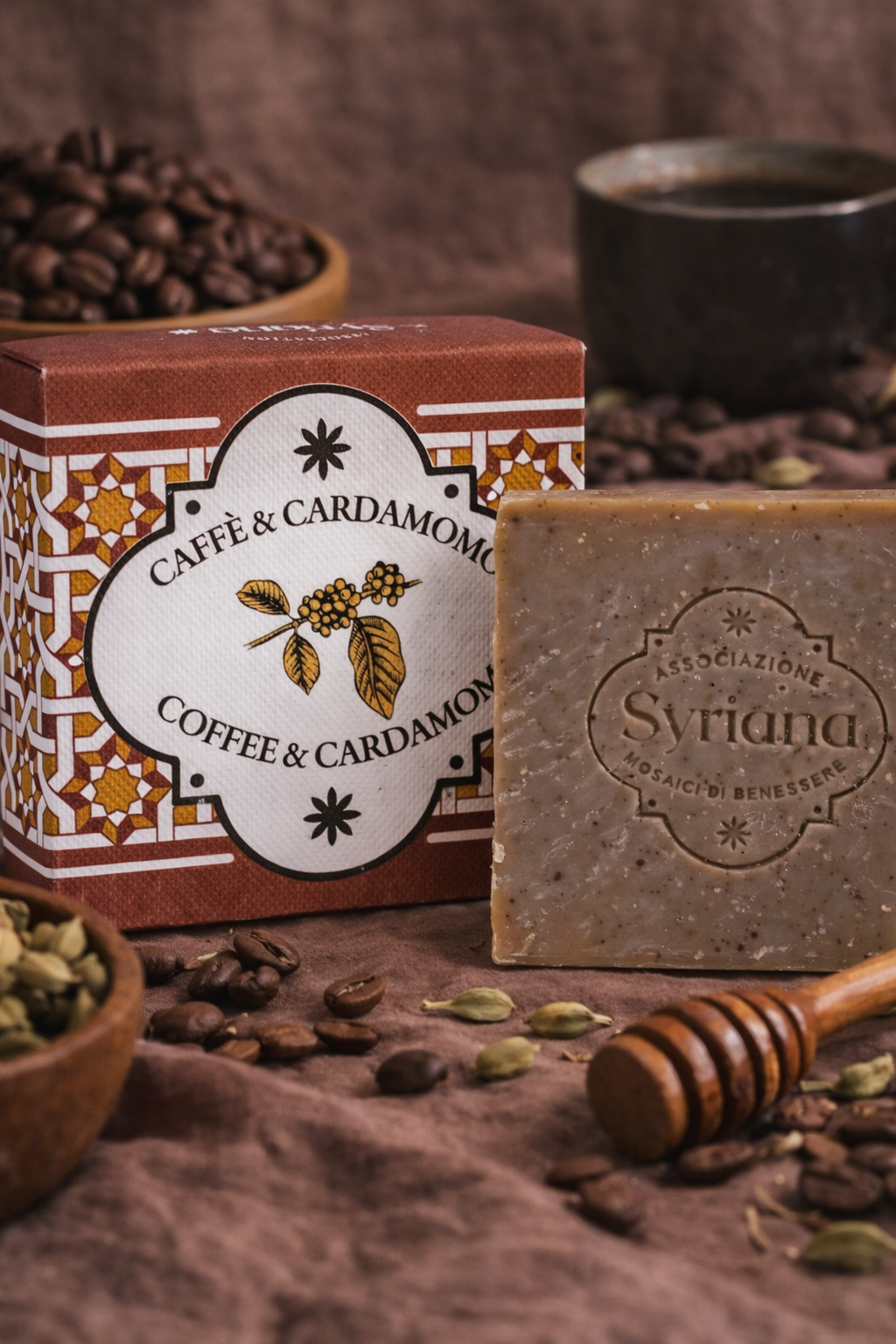 Syriana Natural Coffee & Cardamom Soap 100g