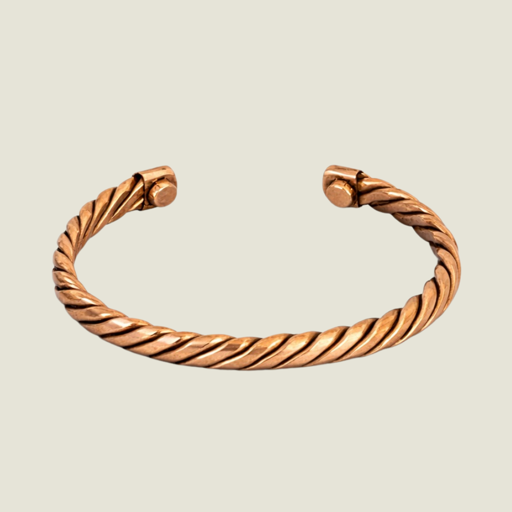 Magnetiskt Koppararmband – Handgjort i Ren Koppar