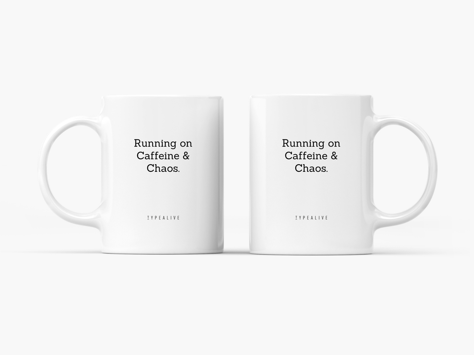 Typealive Ceramic Mug Running On