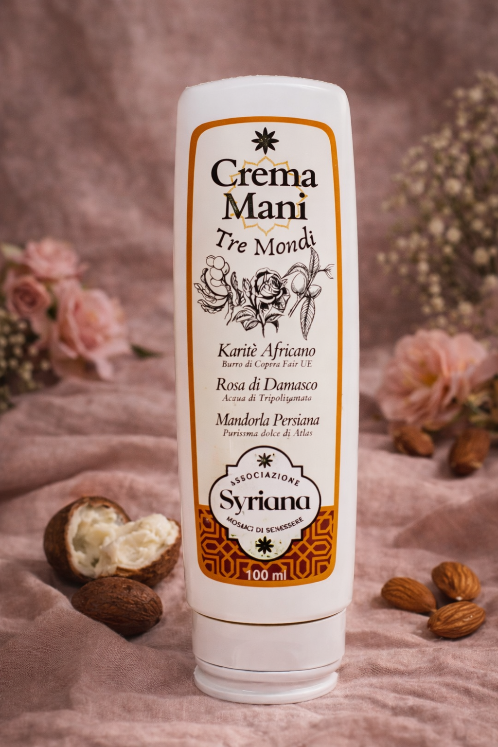Syriana Hand Cream Shea Butter, Almond & Rose 100 ml