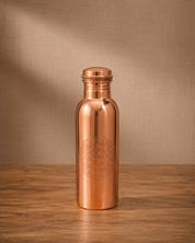 Kopparflaska Flower of Life 750 ml – Handgjord i Ren Koppar