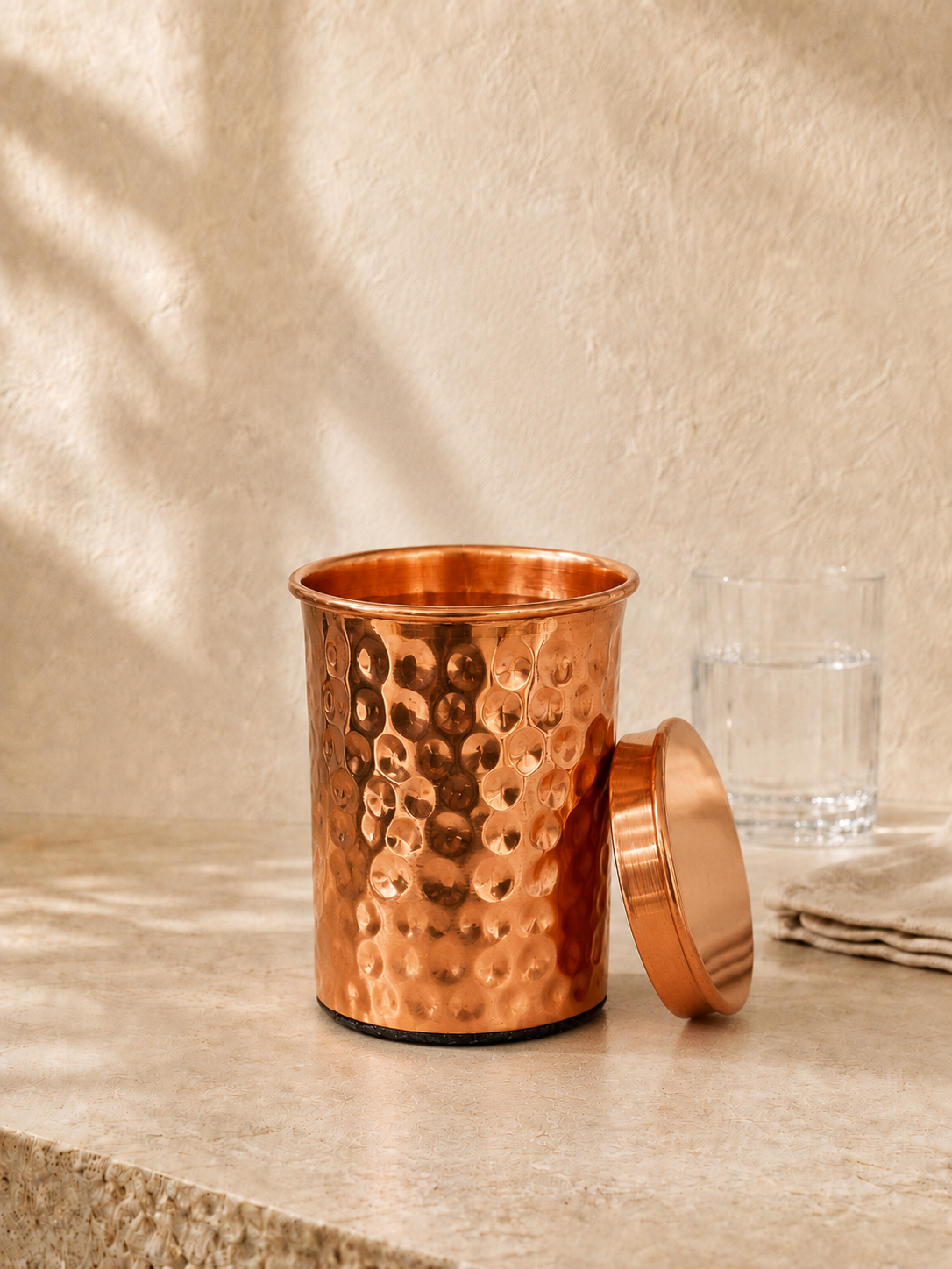 Copper mug hammered