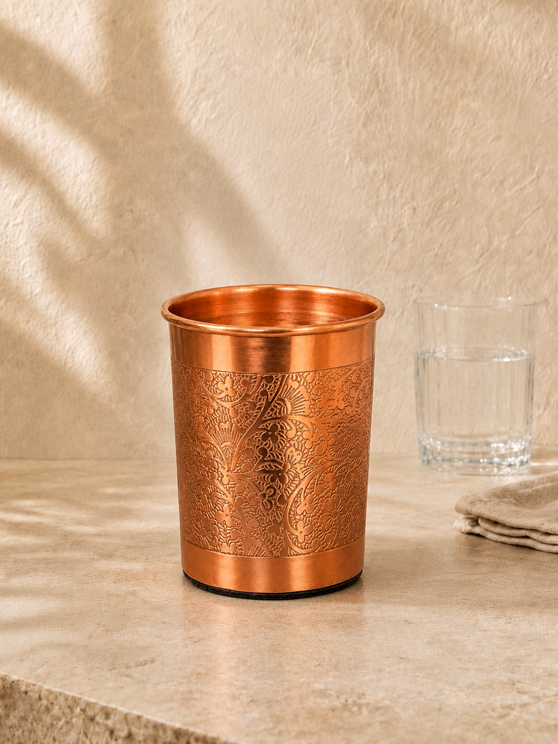 Copper mug hammered