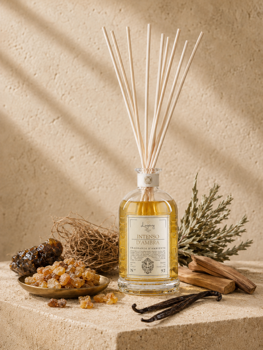 Logevy Firenze - Intenso d'Ambra Doftpinnar 100 ml