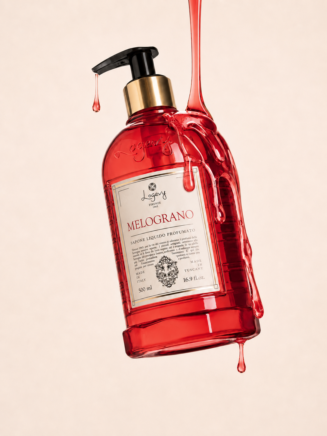 Flytande tvål Melograno 500 ml - Logevy Firenze