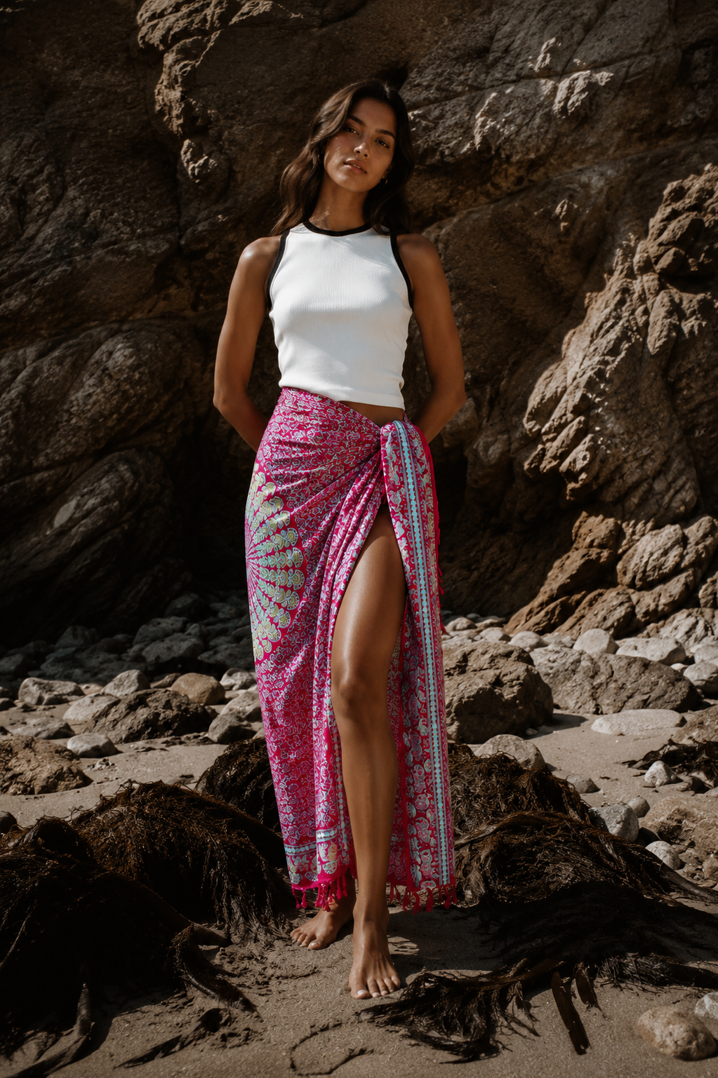 Mandala Purple Sarong