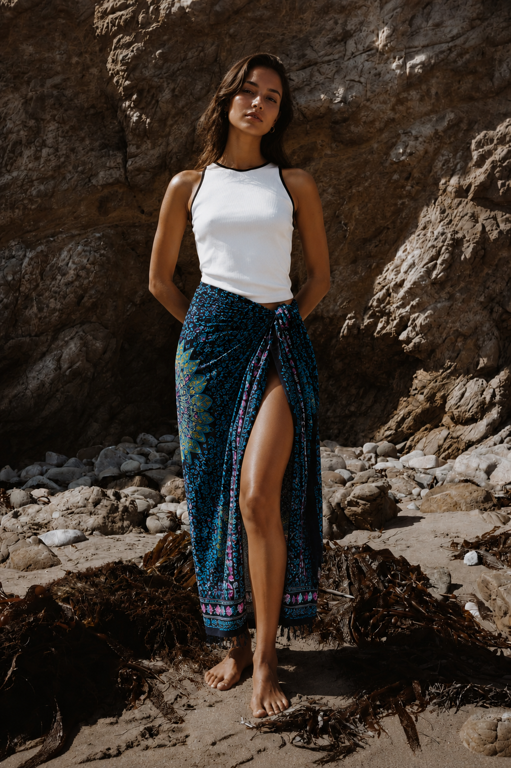 Mandala Peacock Sarong