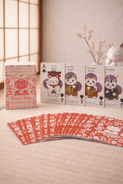 Fortune Cats Playing & Oracle Cards – Maneki Neko Kortlek