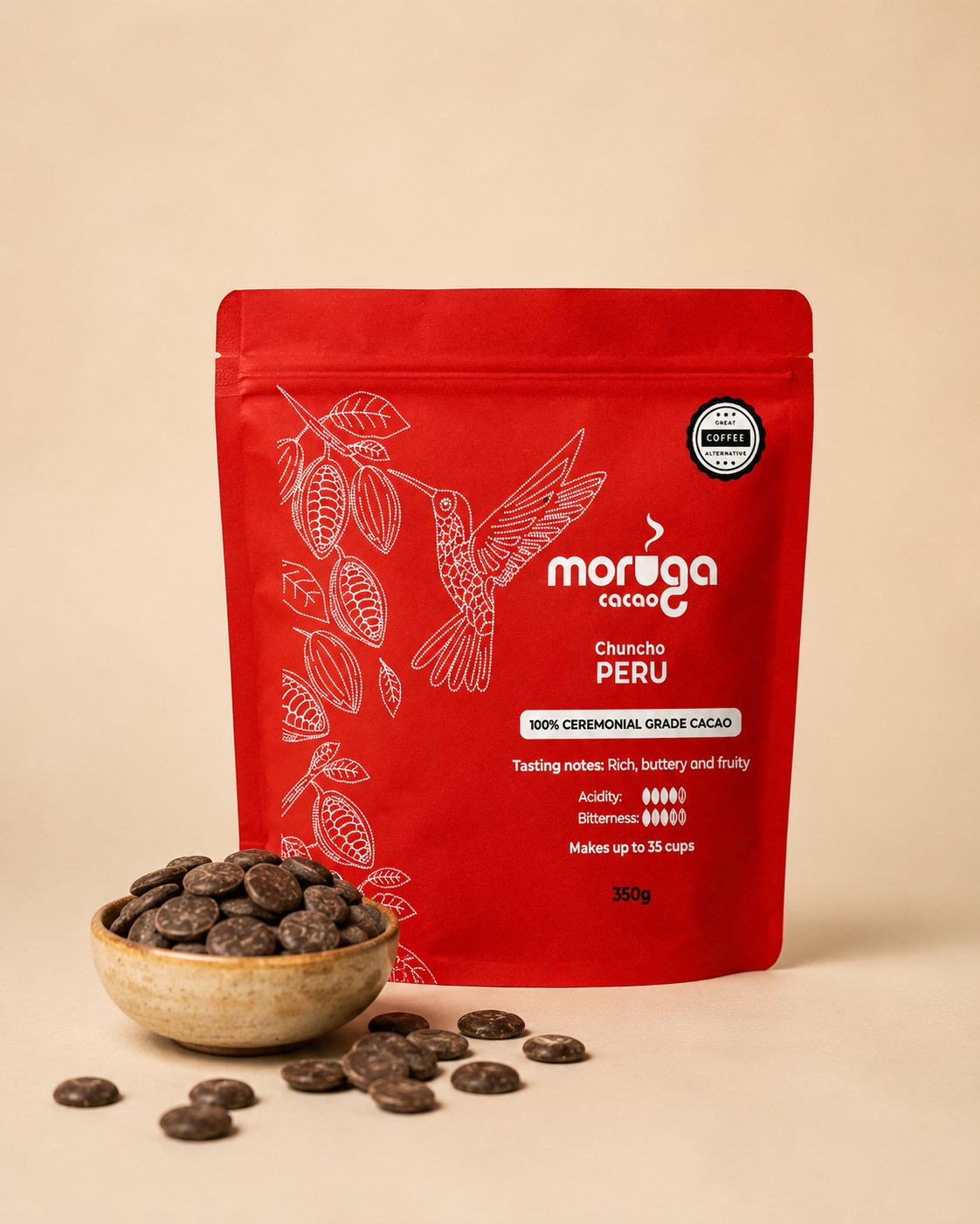 Ceremoniell Cacao Peru Moruga 350g
